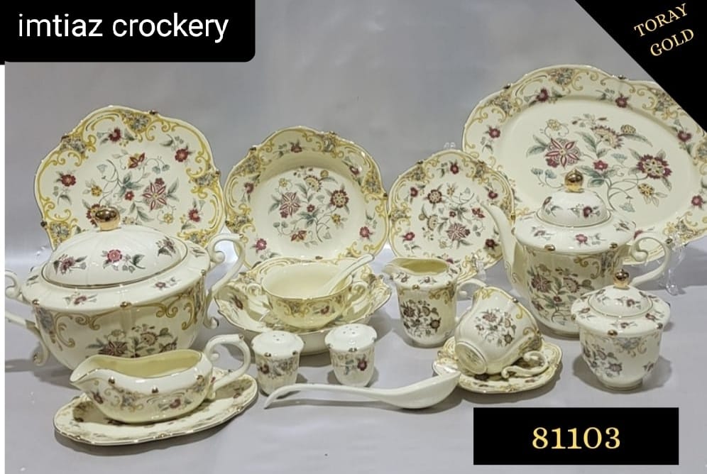 8Persons 75pcs Super Bone China Full Print Dinner set