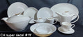 8Persons 61pcs Super Bone China Full Print Dinner set