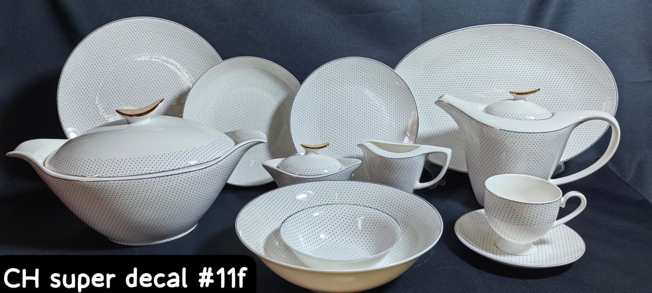 8Persons 61pcs Super Bone China Full Print Dinner set
