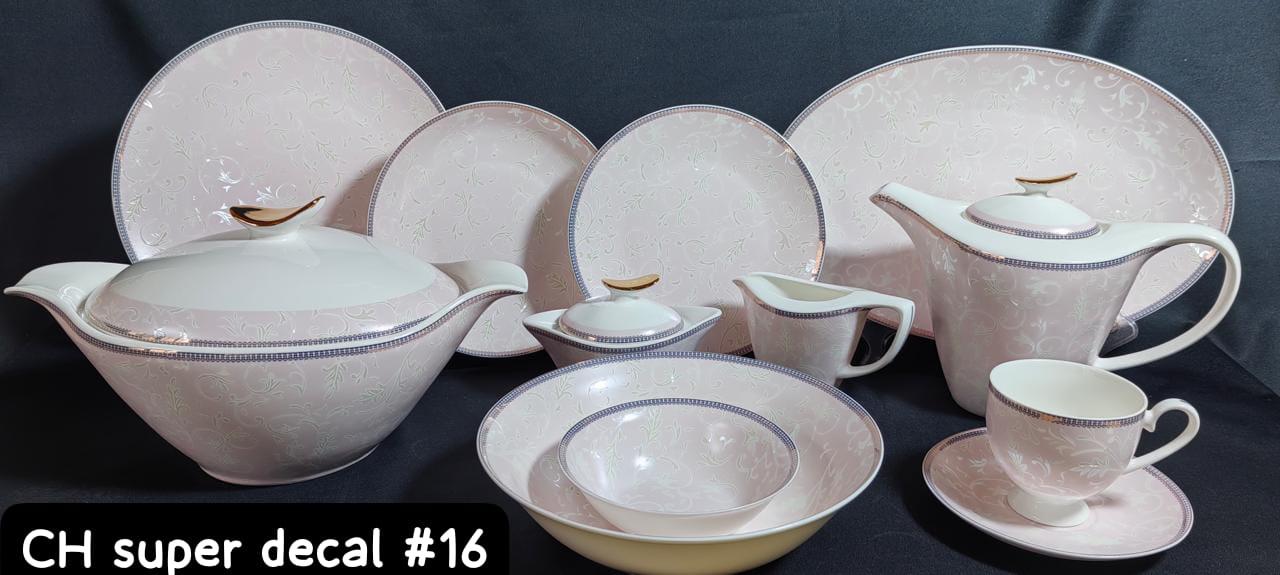 8Persons 61pcs Super Bone China Full Print Dinner set
